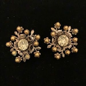 Antique clip on earrings